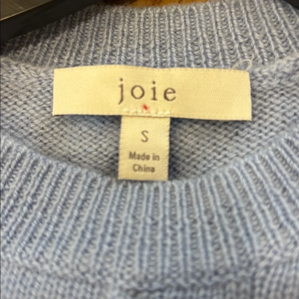 JOIE Short Sleeve Wool and Cashmere Blend Sweater In Light Blue‎